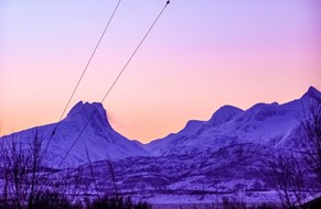 Naturbilde fra Bodø om vinteren